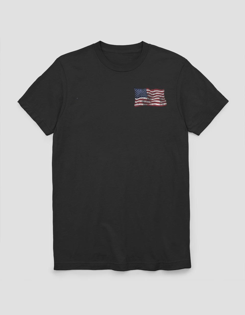 AMERICA Waving Flag Unisex Tee image number 0