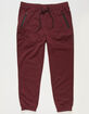 RSQ Knee Seam Mens Burgundy Sweatpants image number 4