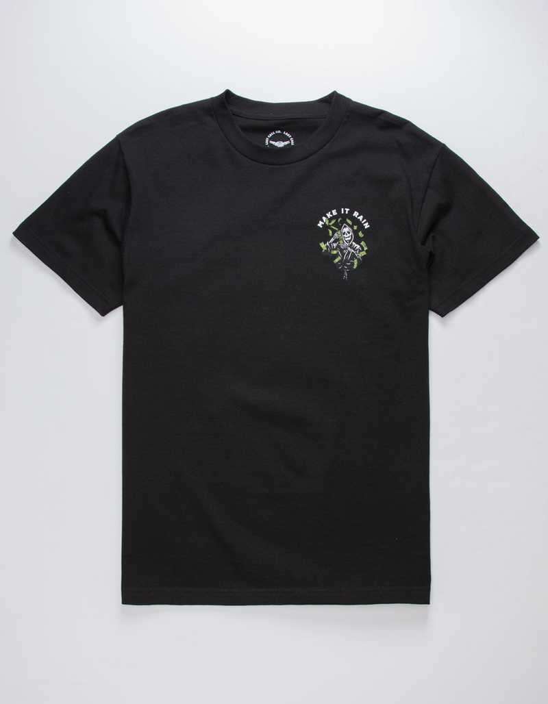 LAST CALL CO. Rain Black Mens T-Shirt image number 1