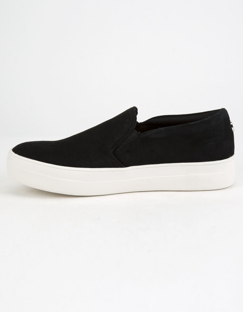 STEVE MADDEN Gills Black Suede Womens Shoes image number 3