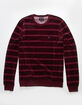 BRIXTON Shield Velveteen Mens Crewneck Knit Sweater image number 1