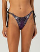 AFFLICTION Medallion Tie Side High Leg Bikini Bottoms image number 2