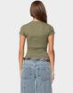 EDIKTED Tay Short Sleeve Top image number 3
