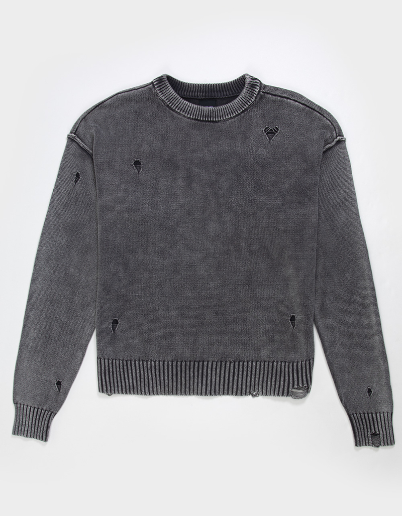 RSQ Mens Distressed Sweater image number 1