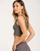 FULL TILT Seamless Chevron Womens Crop Tank Top image number 3