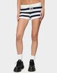 EDIKTED Amaris Striped Knit Shorts image number 1