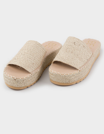 COCONUTS by Matisse Del Mar Womens Platform Slide Sandals Primary Image