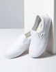 VANS Classic Slip-On Platform True White Womens Shoes image number 4