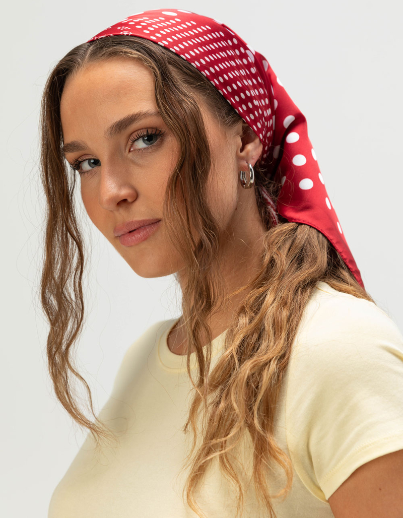 FULL TILT Polka Dot/Paisley Satin Headscarf image number 0
