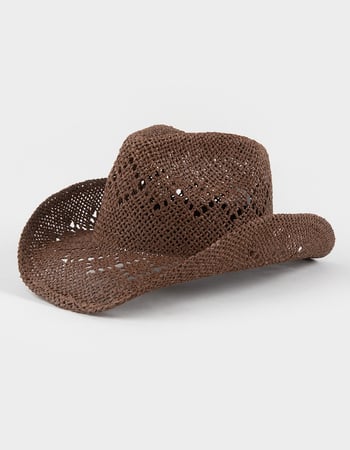 Straw Womens Cowboy Hat Primary Image