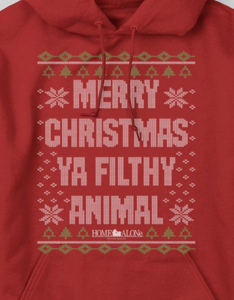 HOME ALONE Filthy Animal Unisex Ugly Hoodie image number 1