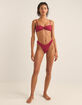 RHYTHM Isla Rib Ring Bandeau Womens Bikini Top image number 5