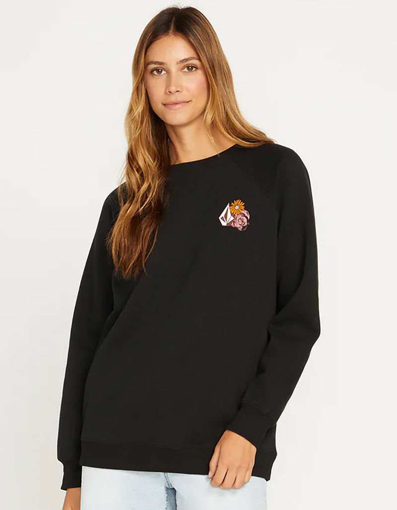 VOLCOM Stone Magic Womens Boyfriend Crewneck Sweatshirt image number 1