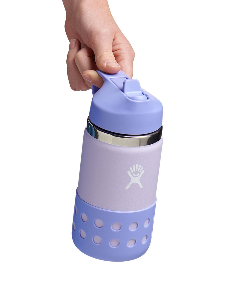 HYDRO FLASK 12 oz Wide Mouth With Straw Lid Kids Water Bottle image number 2