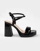 SODA Faux Leather Womens Platform Heels image number 2