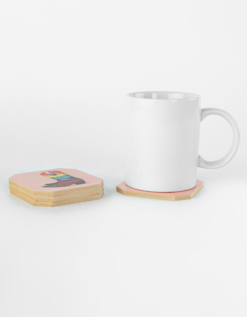 RSQ x Carina Guevara Y'all Means All Coaster Set image number 2