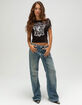 TRUE RELIGION Vintage Buddha Womens Boat Neck Tee image number 2