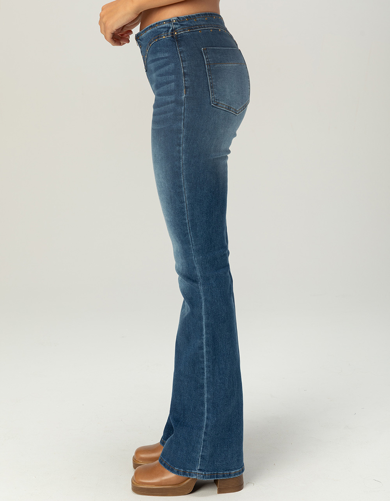 RSQ Womens Low Rise Studded Bootcut Jeans image number 3