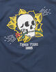 FRESH VIBES Skull Flowers Mens Tee image number 3