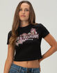TRUE RELIGION Crystal Snake Womens Baby Tee image number 1