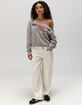 HONDA Off The Shoulder Womens Sweatshirt image number 2