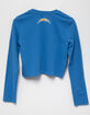 NFL Los Angeles Chargers Womens Long Sleeve Baby Tee image number 6