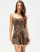 FULL TILT Leopard Print Corset Womens Slip Dress image number 1
