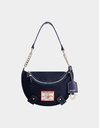 TRUE RELIGION Chain Handle Denim Hobo Bag Primary Image