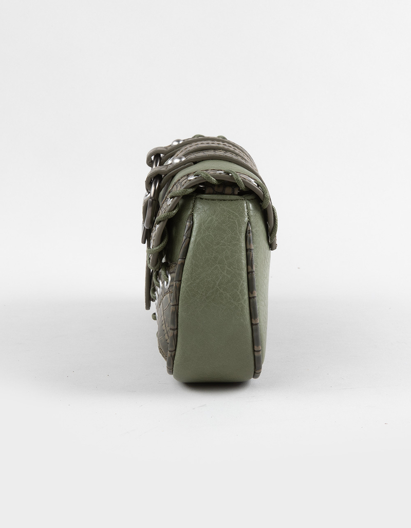 Laced Grommet Shoulder Bag image number 4