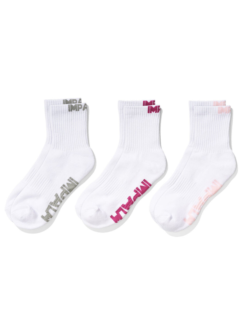 IMPALA ROLLERSKATES Everyday 3 Pack Womens Crew Socks image number 0