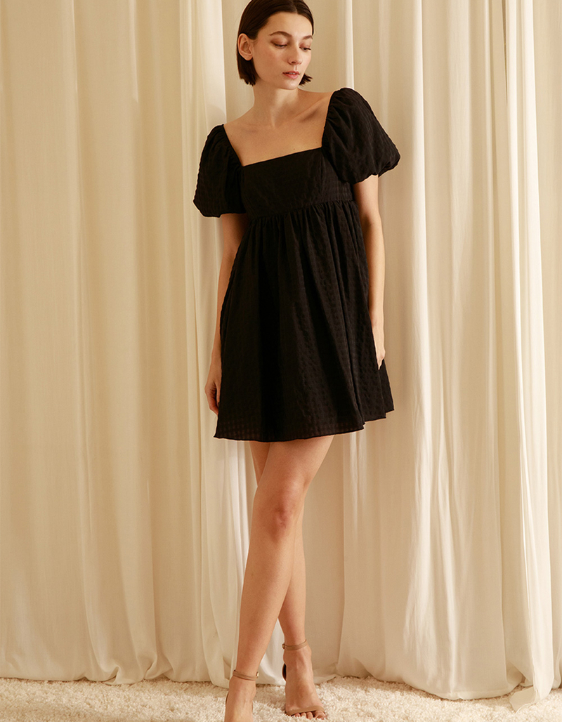STORIA Puff Sleeve Womens Babydoll Dress image number 2