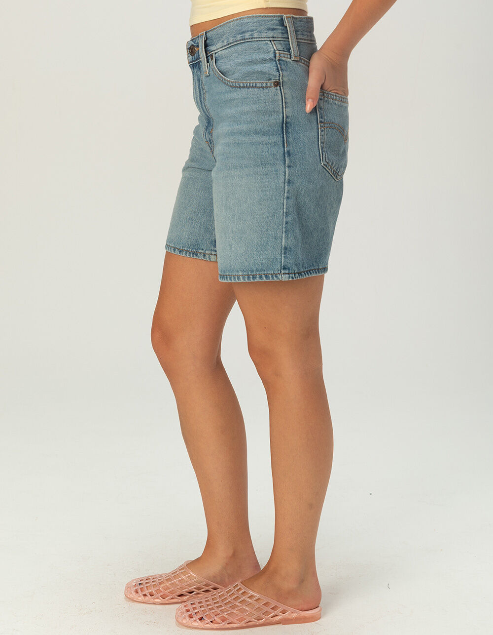 LEVI'S '94 Baggy Mid Thigh Womens Denim Shorts - Study Group