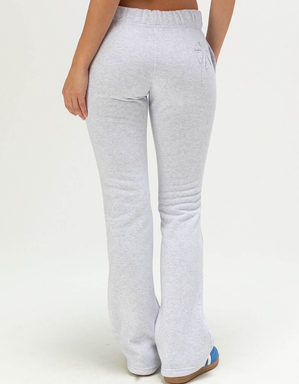 FULL TILT Palm Applique Womens Bootcut Sweatpants - HEATHER GRAY