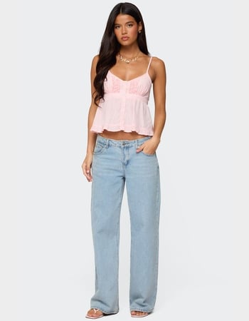 EDIKTED Halsey Ruffle Tank Top Alternative Image