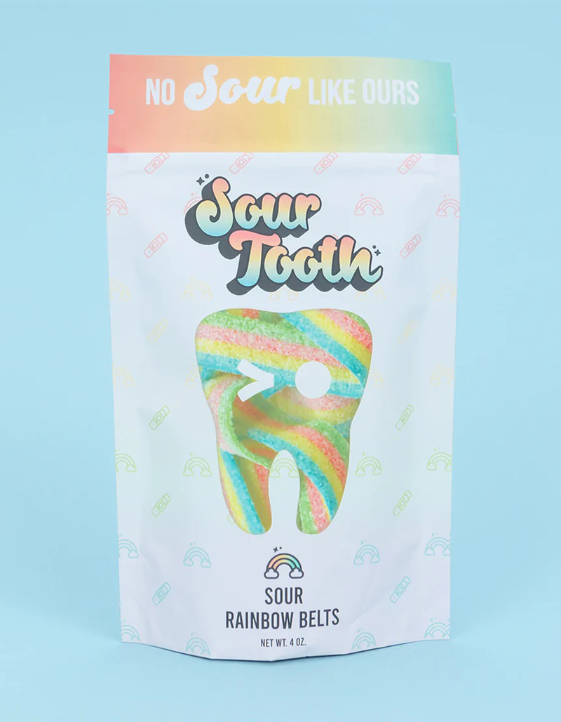 SOUR TOOTH Sour Rainbow Belts Candy image number 0