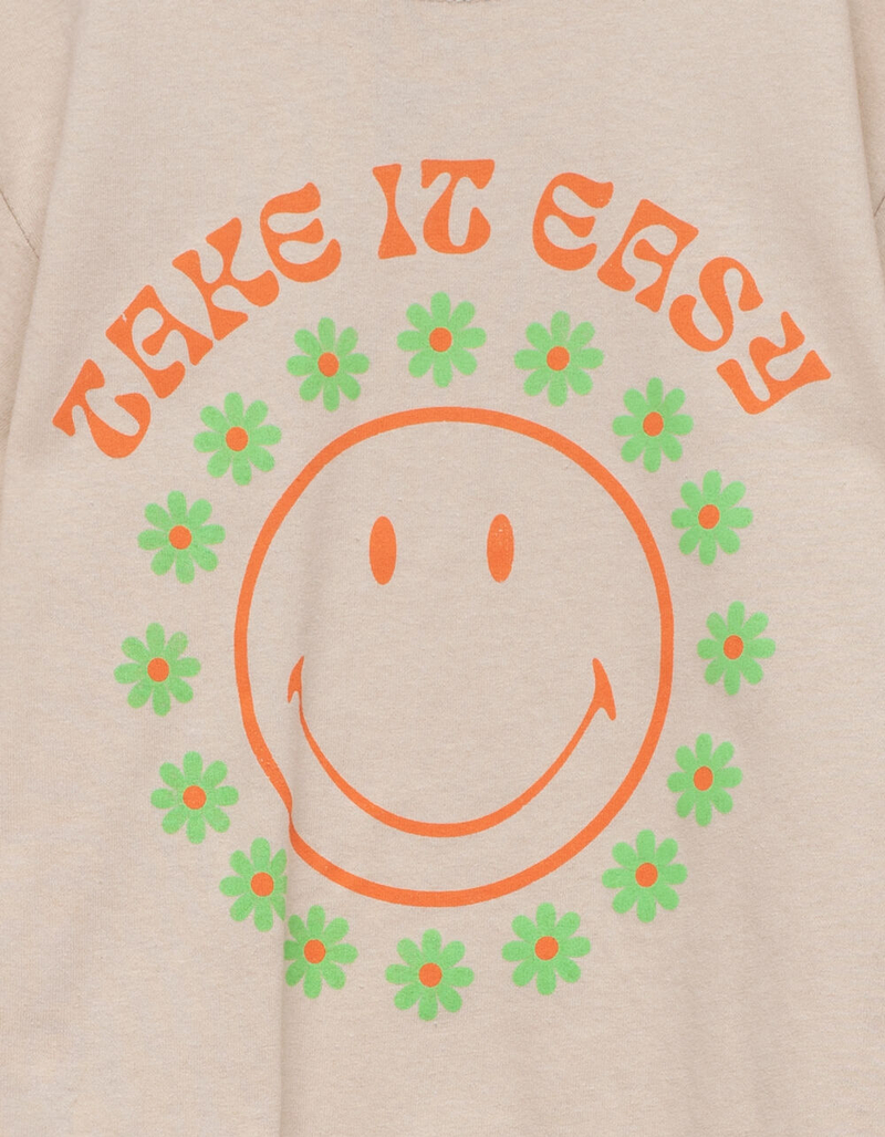 SMILEY Take It Easy Girls Oversized Tee image number 2