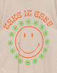 SMILEY Take It Easy Girls Oversized Tee image number 3