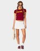 EDIKTED Camellia Cotton Scrunch Mini Skirt image number 2
