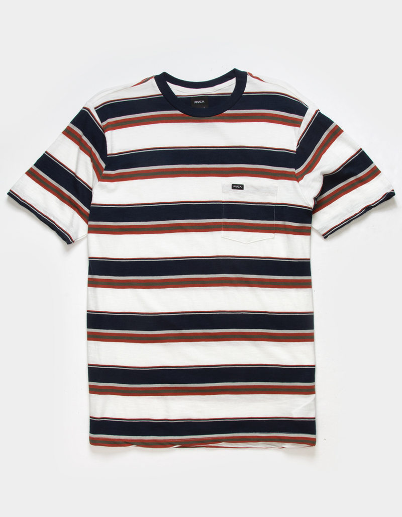 RVCA Dreamless Stripe Mens Pocket Tee image number 0