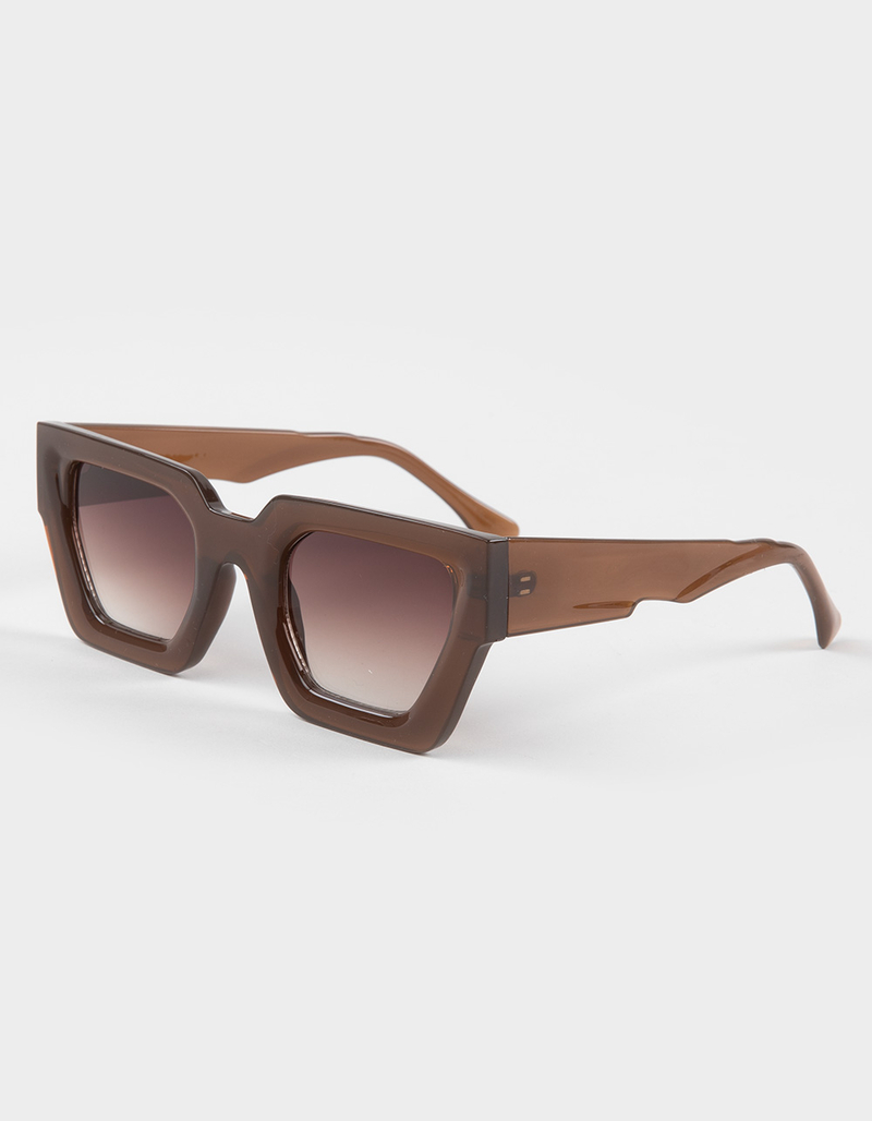 RSQ Lit Chunky Flat Square Sunglasses image number 0