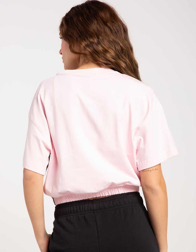 ADIDAS Dance 3Stripes Womens Crop Tee PINK Tillys