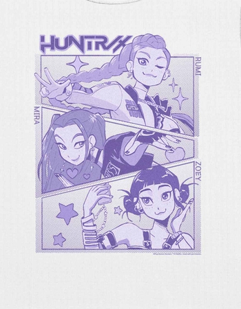 KPOP DEMON HUNTERS Huntrix Group Panels Womens Baby Tee Alternative Image