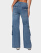 EDIKTED Lunar Low Rise Cargo Jeans image number 5
