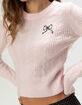 MADDEN GIRL Embroidered Womens Sweater image number 5