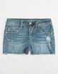 VANILLA STAR PREMIUM Embroidered Girls Denim Shorts image number 1