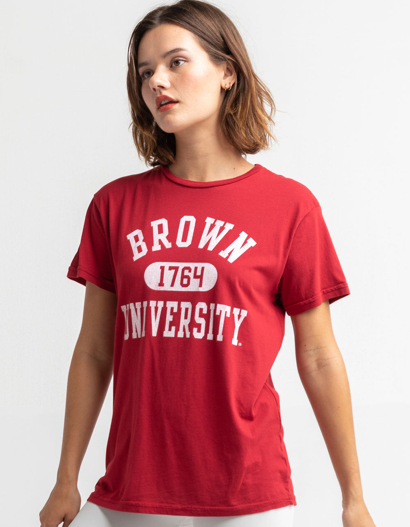 THE ORIGINAL RETRO BRAND Brown University Womens Oversize Tee RED