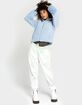 FULL TILT Essentials Corduroy Womens Light Blue Puffer Jacket image number 4