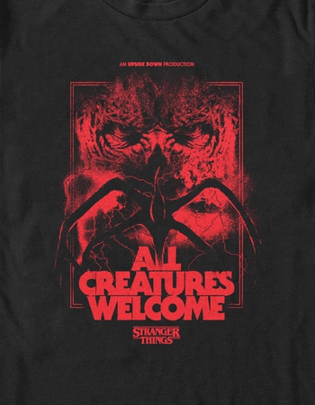STRANGER THINGS All Creatures Welcome Unisex Tee Alternative Image