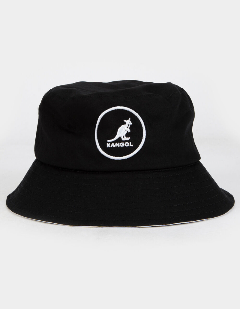 KANGOL Cotton Black Bucket Hat image number 0