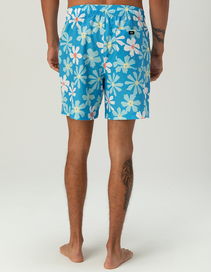 RSQ Mens Seersucker 6.5" Swim Trunks image number 4
